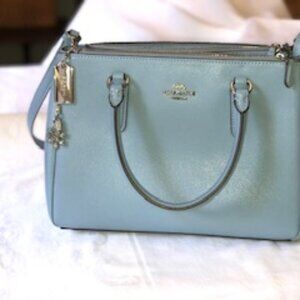 COACH soft blue satchel